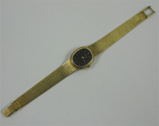 Appraisal: LADY'S FOURTEEN KARAT GOLD BRACELET WRISTWATCH Seiko Lassale K gold