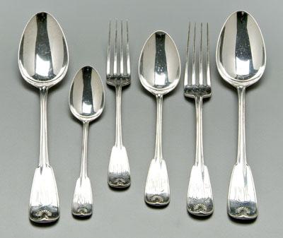 Appraisal: Tiffany Palm sterling flatware pieces marks for - quot MRH