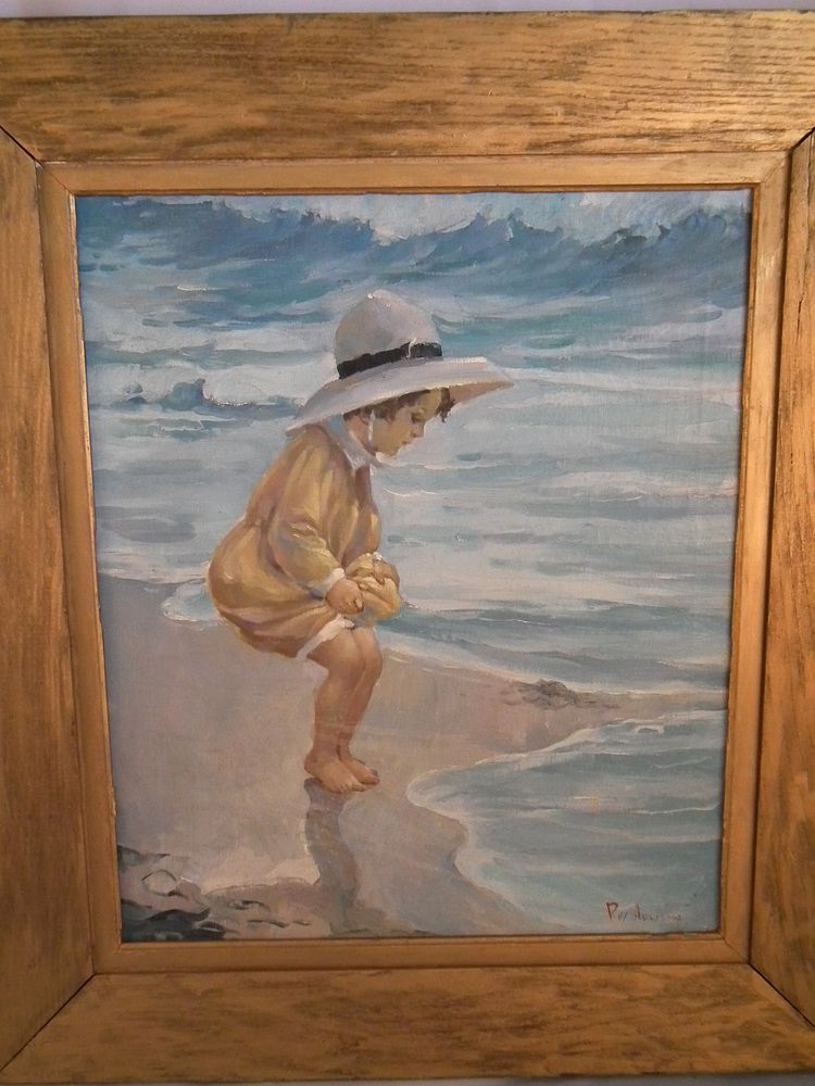 Appraisal: ROY ALLISON NANTUCKET BEACH PAINTING Oil painting of Nantucket beach