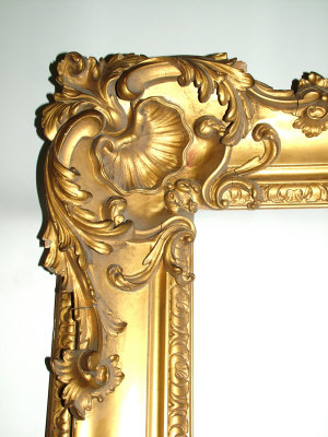 Appraisal: An English Late th Century Gilded Composition Frame of Large