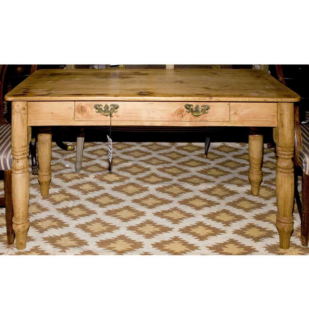 Appraisal: Georgian Style Pine Console Height inches width inches depth inches