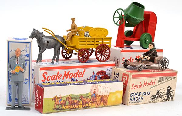 Appraisal: FIVE MICA LIMITED EDITION MODERN DIECAST MODELS INCLUDING SOAP BOX