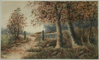 Appraisal: M L Tarton American th c Forest scene wc x