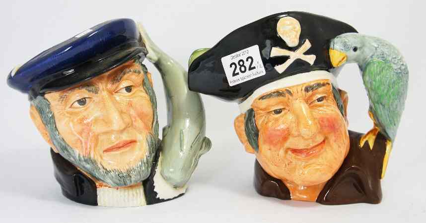 Appraisal: Royal Doulton Large Character Jugs Long John Silver D and