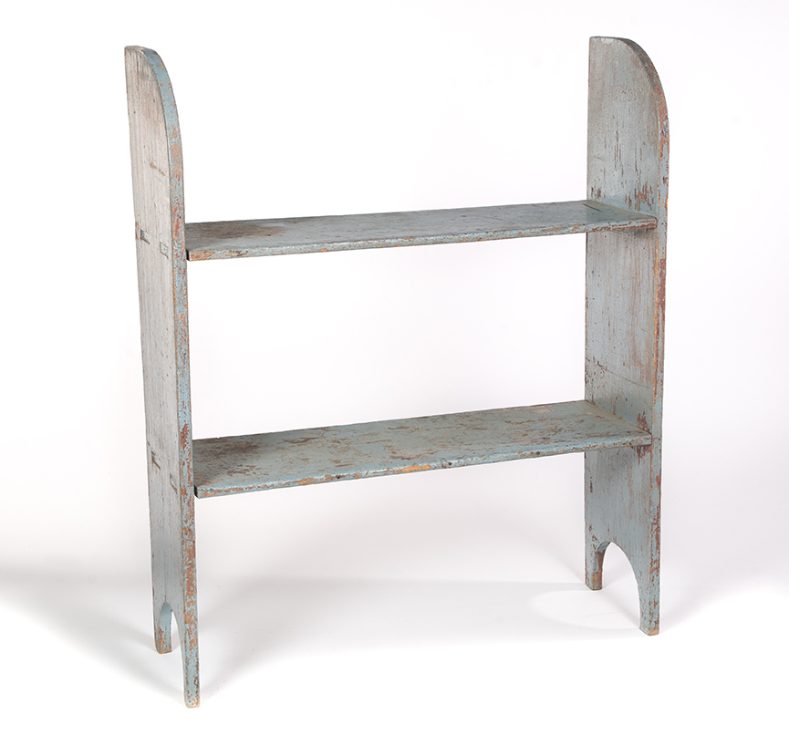 Appraisal: BUCKET BENCH American th century Two shelf bucket bench with