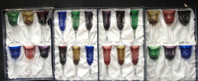 Appraisal: Lot of Cut Crystal Stemware in Boxes The boxes have