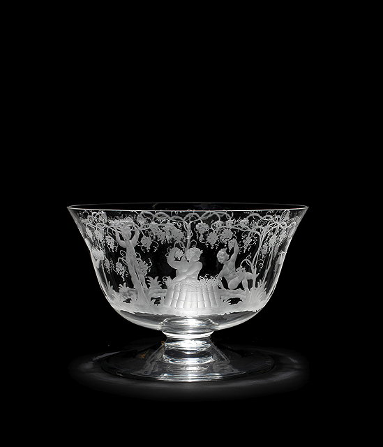 Appraisal: A LATE TH CENTURY MURANO GLASS PUNCH BOWL with wheel