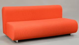 Appraisal: Knoll Kazuhide Takahama polyurethane foam and chromed steel framed sofa