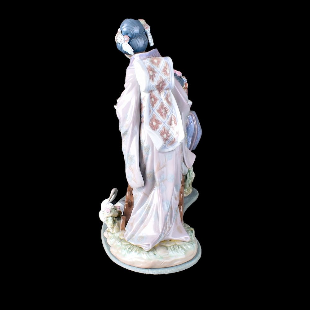 Appraisal: Lladro Figural Group Lladro Springtime In Japan porcelain figural group