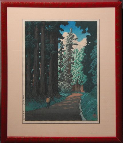 Appraisal: Artist Hasui Kawase Japanese - Title Road to Nikko W