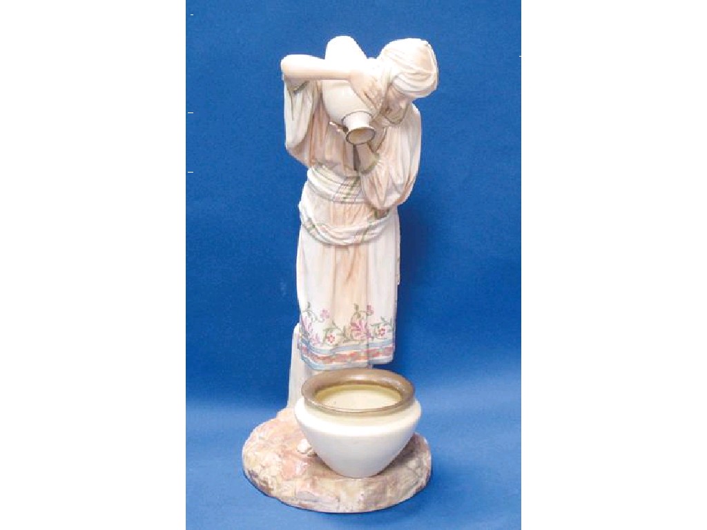 Appraisal: A ROYAL WORCESTER LARGE BLUSH IVORY FIGURE of a female