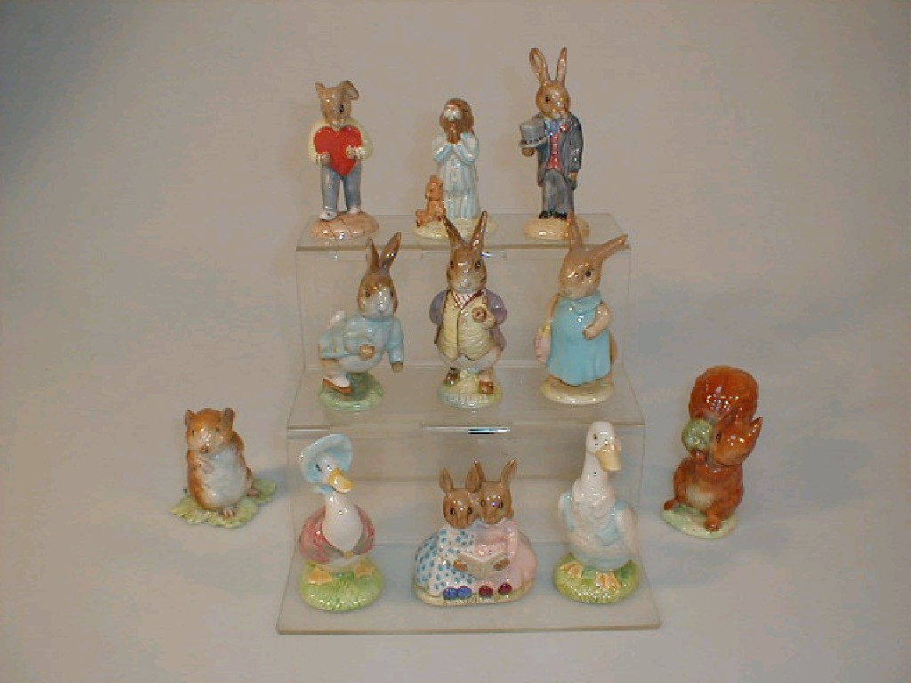 Appraisal: Royal Doulton Albert and Beswick figures Royal Doulton Groom Bunnykins