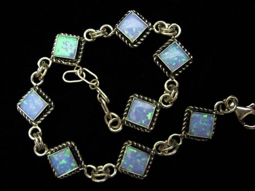 Appraisal: OPAL AUSTRIAN CRYSTALS STERLING SILVER BRACELET