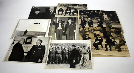 Appraisal: A GROUP OF VINTAGE WINSTON CHURCHILL RELATED PHOTOGRAPHIC PRINTS to