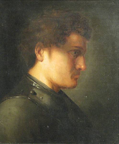 Appraisal: Dutch School th Century Head of a man in profile