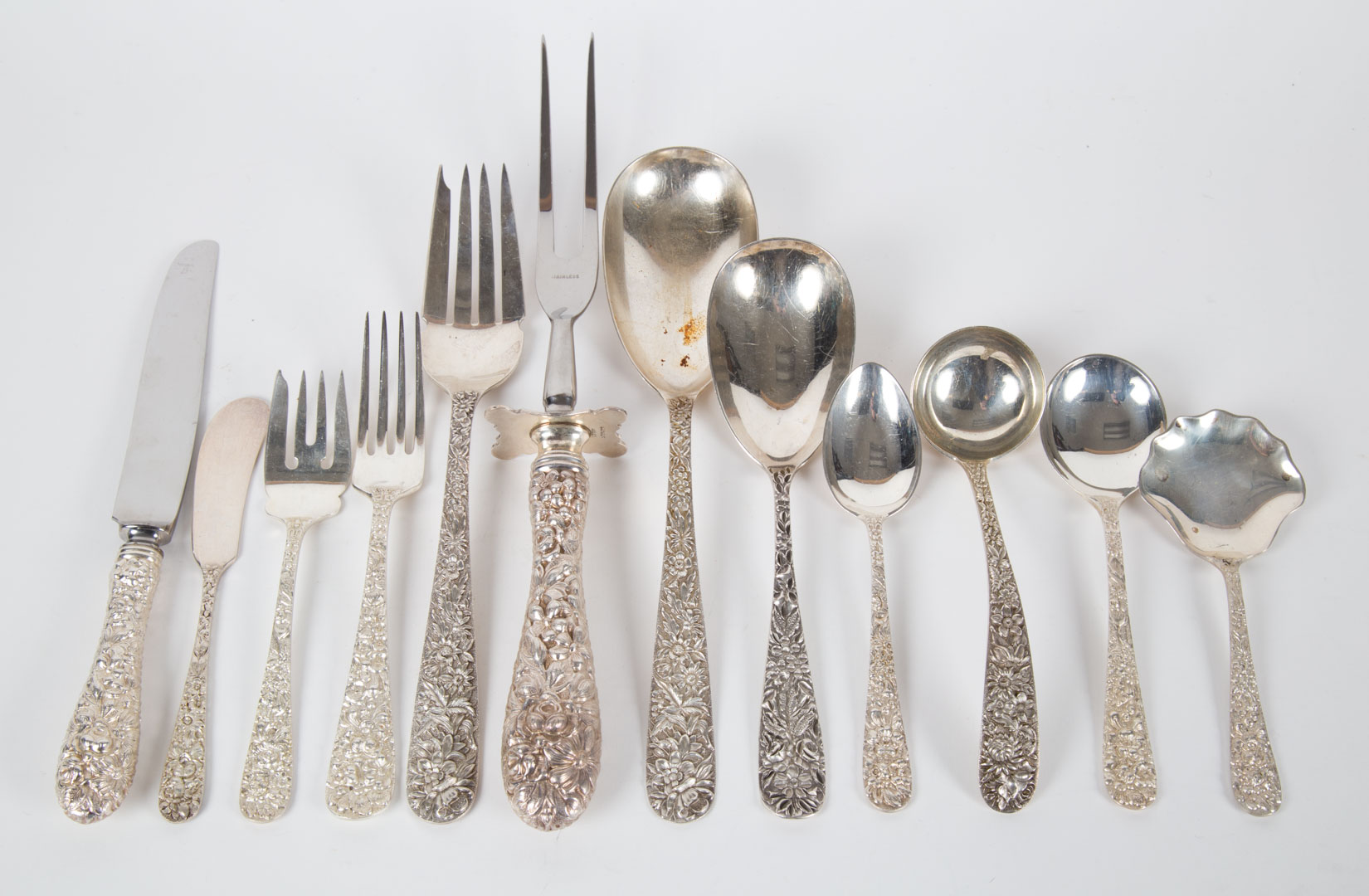 Appraisal: Assortment of Kirk and Stieff sterling flatware comprising pieces ozt