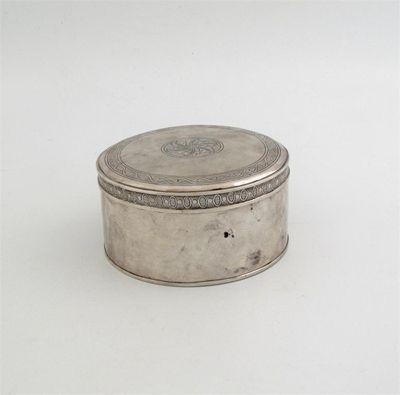 Appraisal: Royal Presentation an th century Dutch circular box with hinged