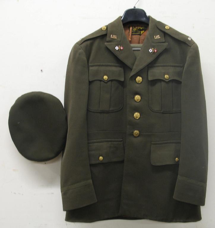 Appraisal: A U S Military uniform to include a shirt and