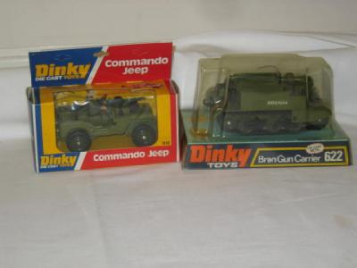 Appraisal: Commando Jeep and Bren Gun Carrier boxed E