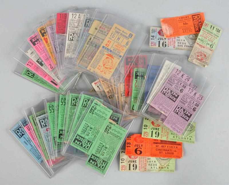 Appraisal: Lot of Approximately Baseball Ticket Stubs Description Tickets from s