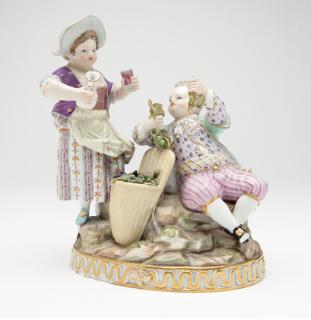 Appraisal: A Meissen porcelain figural group Late th early th century