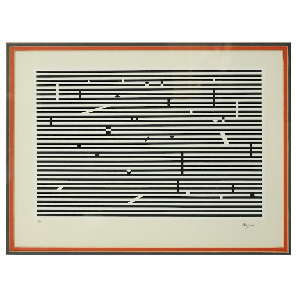 Appraisal: Yaacov Agam b Serigraph Yaacov Agam Israeli born Serigraph on