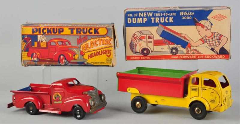 Appraisal: Lot of Pressed Steel Pickup Truck Toys American Includes one