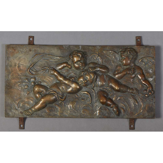 Appraisal: Bronze Bas Relief Plaque inscribed upper left Fonderia Artistico Veraldi