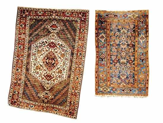 Appraisal: Antique Persian tribal carpets ' '' x ' '' and