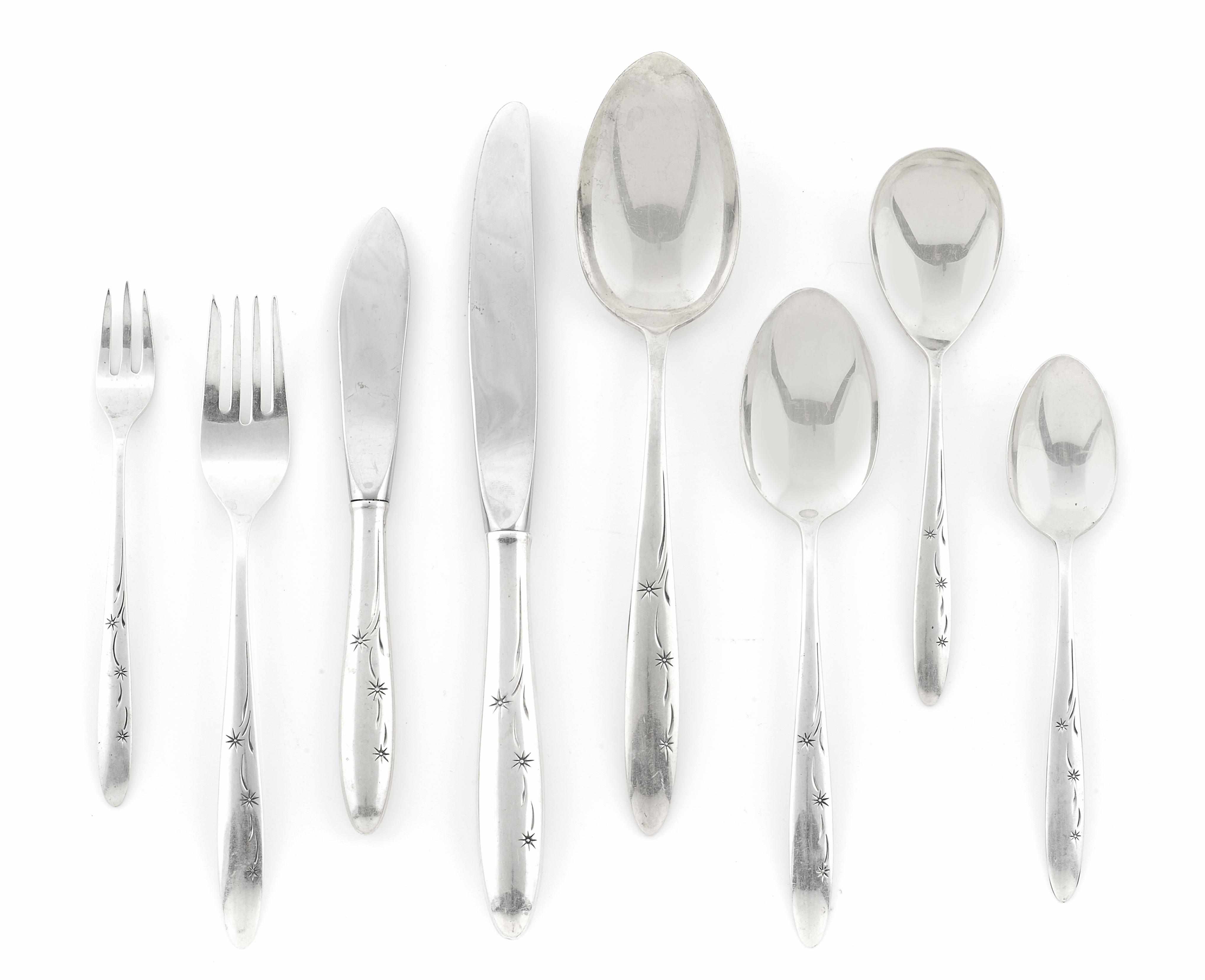 Appraisal: A Gorham sterling silver flatware service in the Celeste pattern