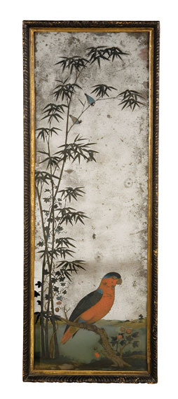 Appraisal: Framed Chinese Export Reverse Painting on Glass Estimate -