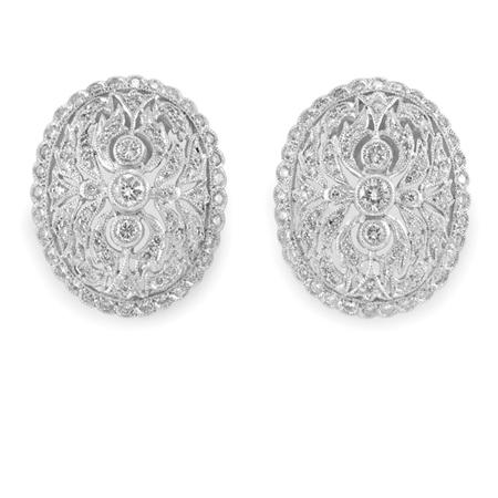 Appraisal: Pair of Diamond Earrings Estimate -