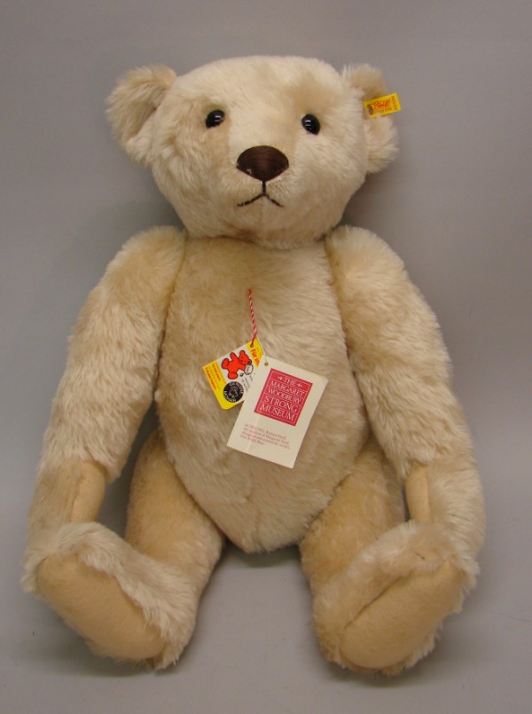 Appraisal: Champagne mohair Teddy Bear Replica from The Margaret Woodbury Strong