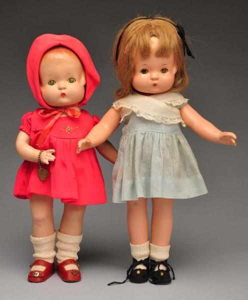 Appraisal: Lot of Effanbee Composition Dolls Description All composition fully marked