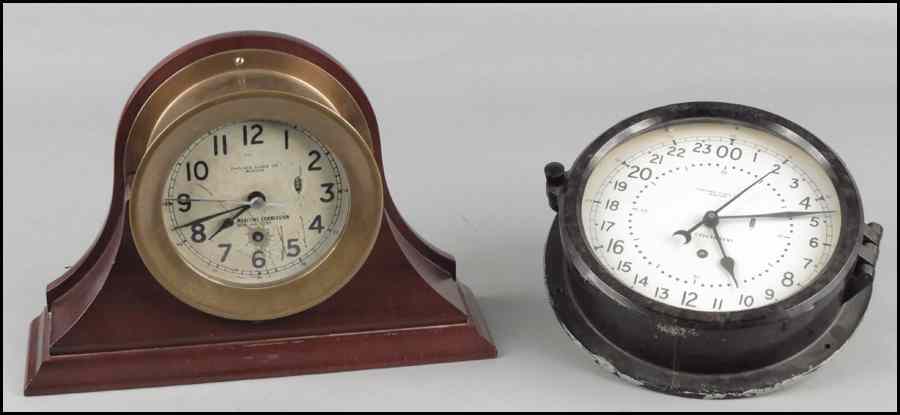 Appraisal: TWO CHELSEA SHIPS CLOCKS Maritime Commission Ser No the other