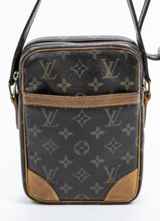 Appraisal: Louis Vuitton Danube crossbody bag in brown monogram coated canvas