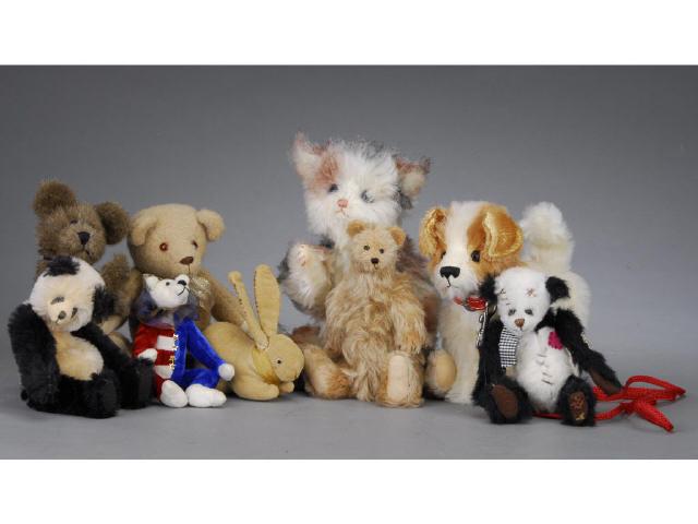 Appraisal: Lot of Modern Plush Animals Including a cat velveteen rabbit