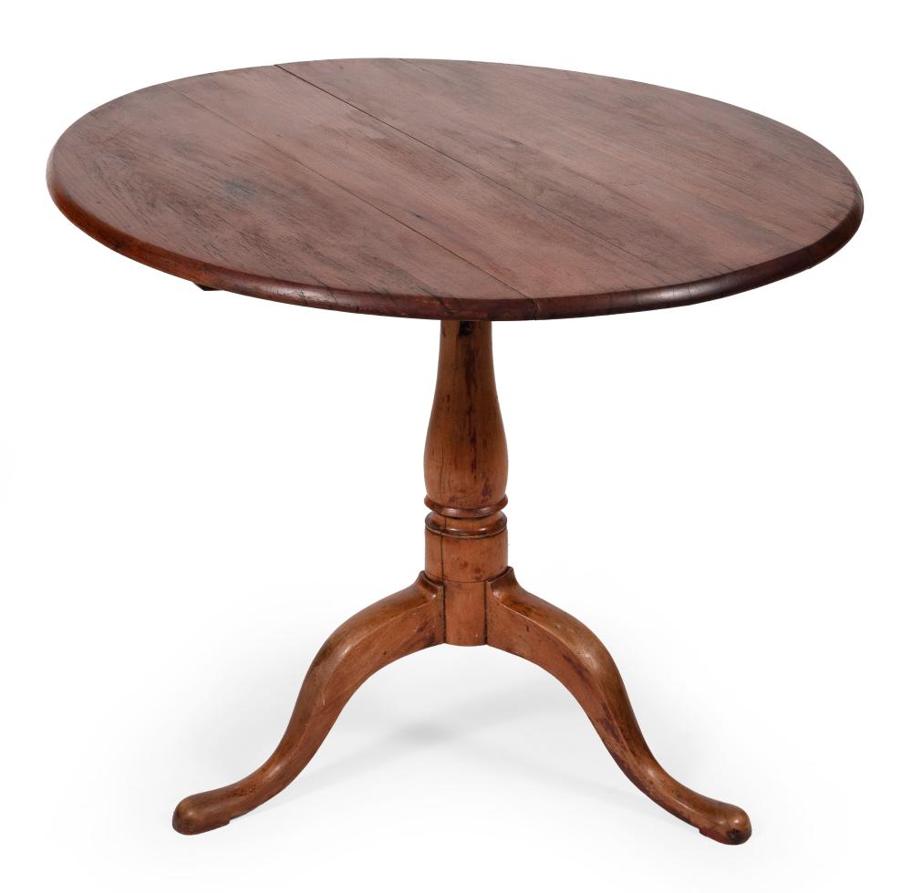 Appraisal: QUEEN ANNE TILT-TOP TEA TABLE TH CENTURY HEIGHT TOP DIAMETER