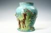 Appraisal: IMPORTANT ART POTTERY VASE - High Relief Sculpted Redware Vase