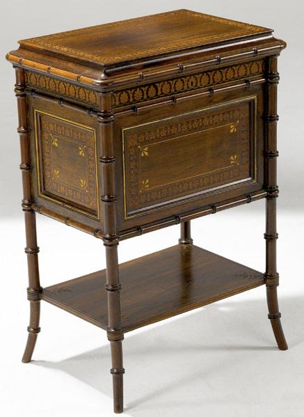 Appraisal: HERTER BROTHERS Attr CABINET In rosewood with faux bamboo decoration