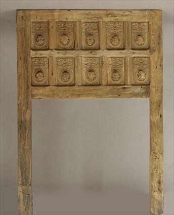 Appraisal: English Carved Oak Wainscoting with 'Romayne' Panels x in