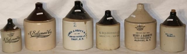 Appraisal: LOT OF CA ADVERTISING JUGS - GALLONSIZE TO INCLUDE M