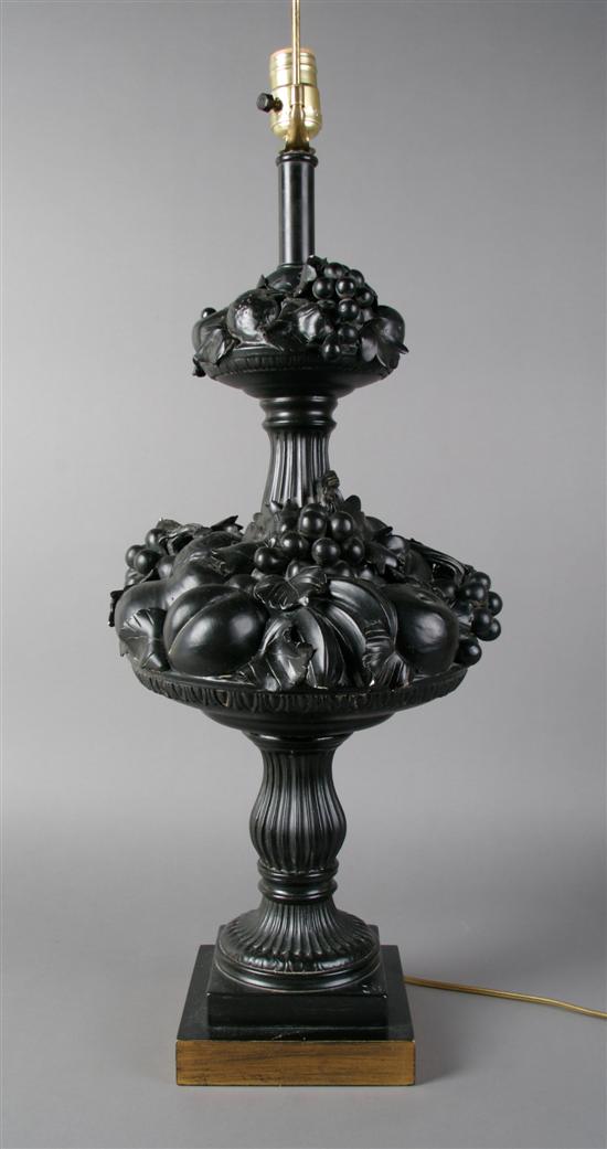 Appraisal: A Continental Style Table Lamp Height inches