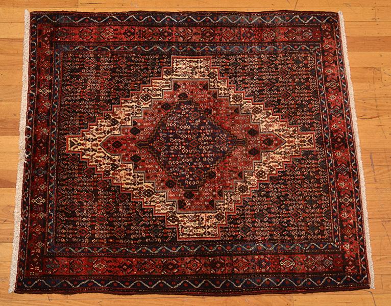 Appraisal: OLD SENNEH Collectable Circa s Tribal weave and design of