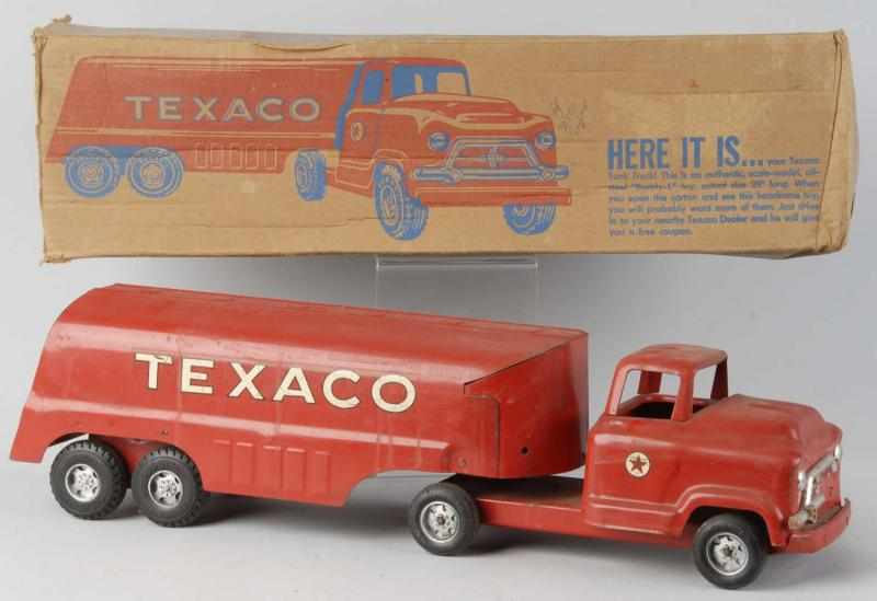 Appraisal: Pressed Steel Buddy L Texaco Tanker Truck Toy Description Marked