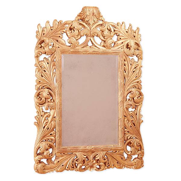 Appraisal: An early George III style giltwood mirror height in width