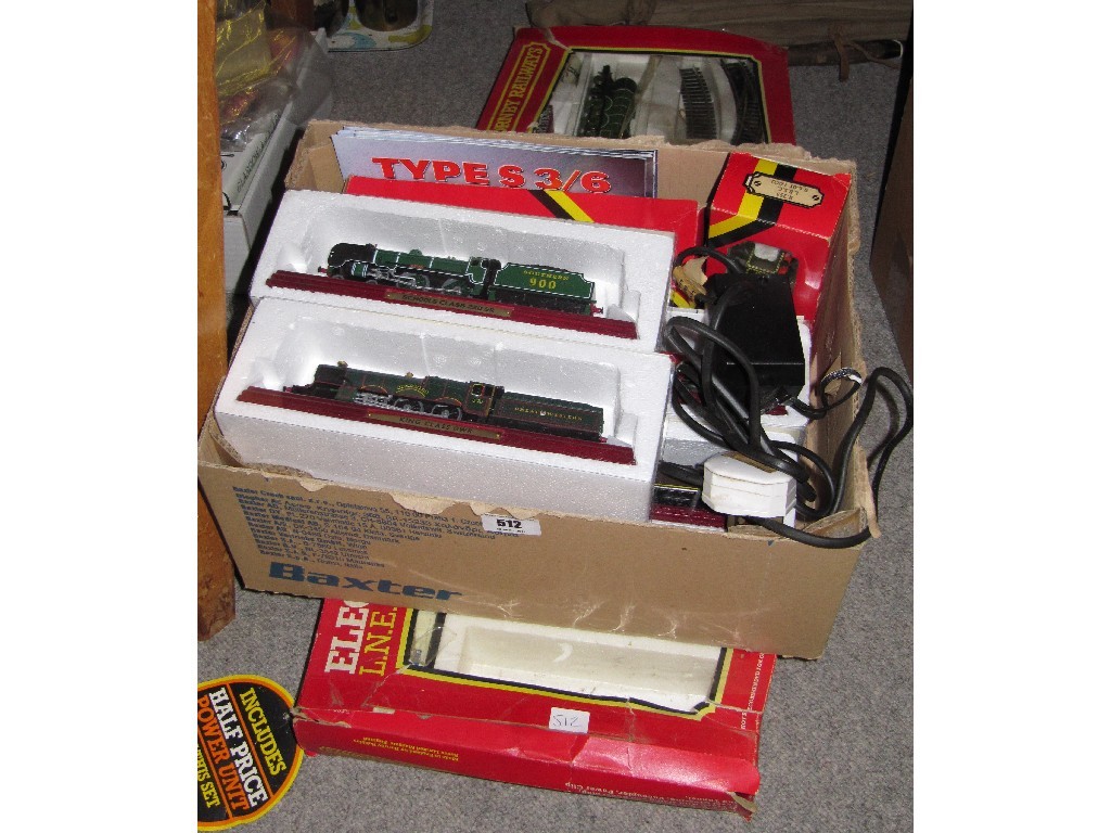 Appraisal: Lot comprising Hornby train set and a box of model