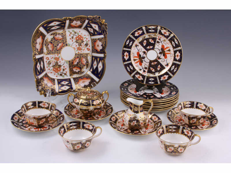 Appraisal: Royal Crown Derby Imari Style Partial Tea Set English th