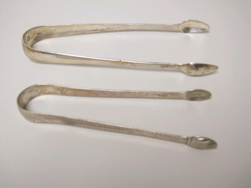 Appraisal: Pair of Georgian Irish Sugar Tongs maker J P and