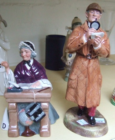 Appraisal: A Royal Doulton figure Schoolmarm H N and another Royal